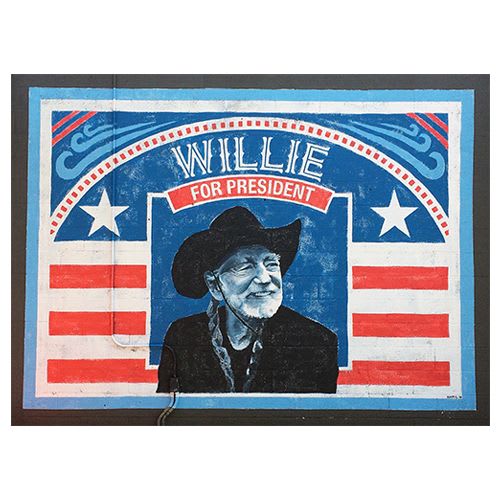Willie Nelson Mural | Murals by Alison Hamil Art | Mac's Speed Shop in Charlotte