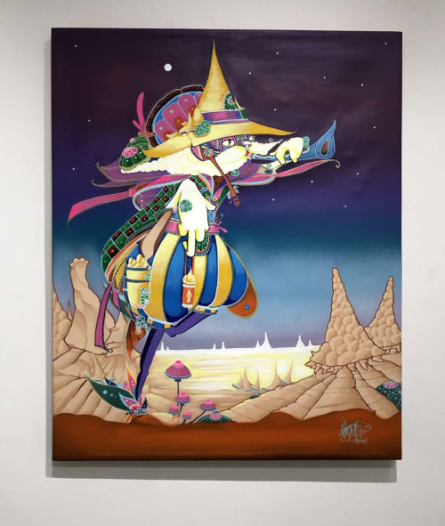 VIAJERO INTERESTELAR | Oil And Acrylic Painting in Paintings by Frase Honghikuri