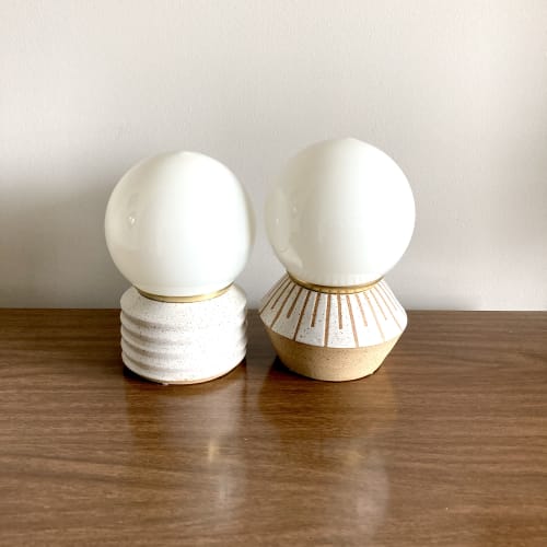 Short Globe Lamp | Table Lamp in Lamps by Megan Sauve Ceramics