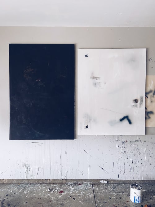 Contemporary Minimalist Abstract Art | Oil And Acrylic Painting in Paintings by Michael O'Guinn