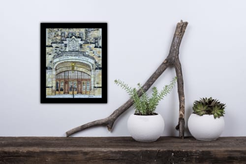 Confederation Building Facade | Watercolor Painting in Paintings by Maurice Dionne FINEART