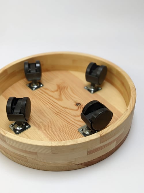 Plant stand with casters - pine m - made to order | Plants & Landscape by Kat | Home Studio