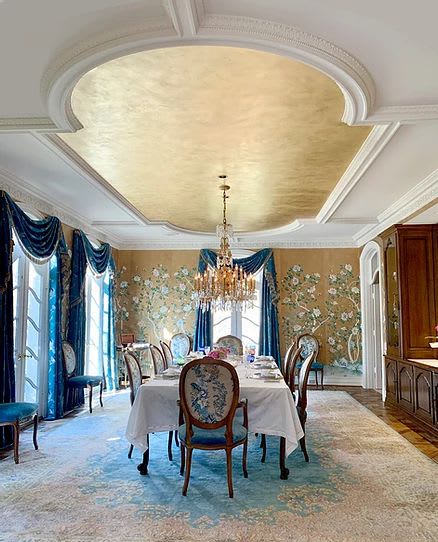 Gold Leaf Ceiling | Murals by Nicolette Atelier