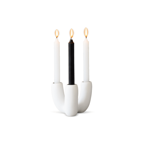 Anemone Candle Holder - Black | Decorative Objects by Tina Frey | Wescover Gallery at West Coast Craft SF 2019 in San Francisco