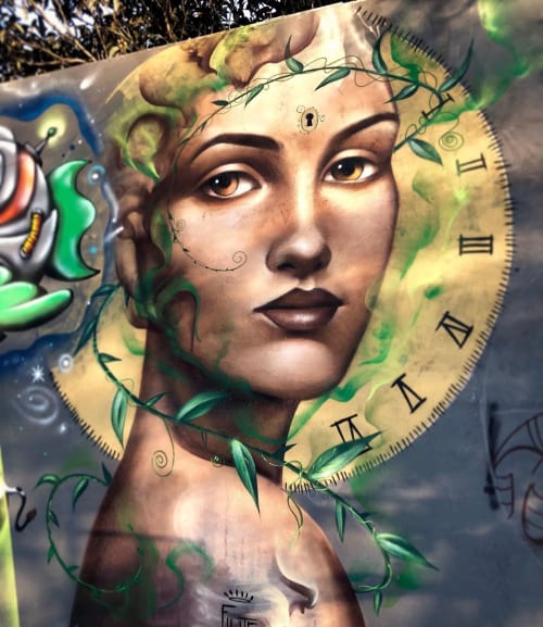 Time God, nature Mother | Murals by Filite | Maternity Hospital Leonor Mendes Barros in Belenzinho