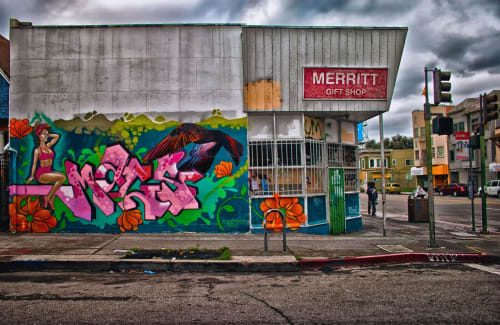 Lake Merritt Mural | Street Murals by Lindsey Millikan (Milli) | International Blvd:2nd Av in Oakland