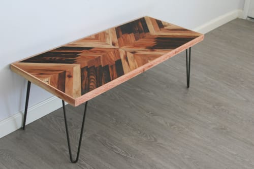 Reclaimed Style Geometric Coffee Table - Migration | Tables by Carved Coast
