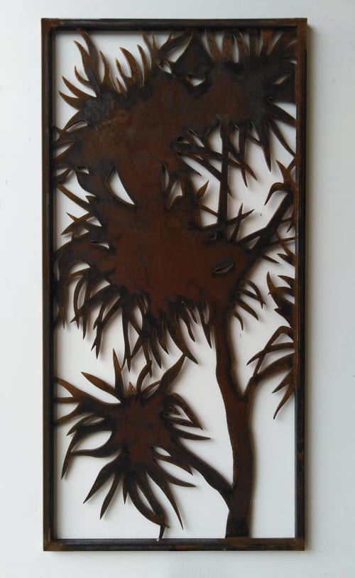 Cabbage Tree Panel | Sculptures by Jane Downes