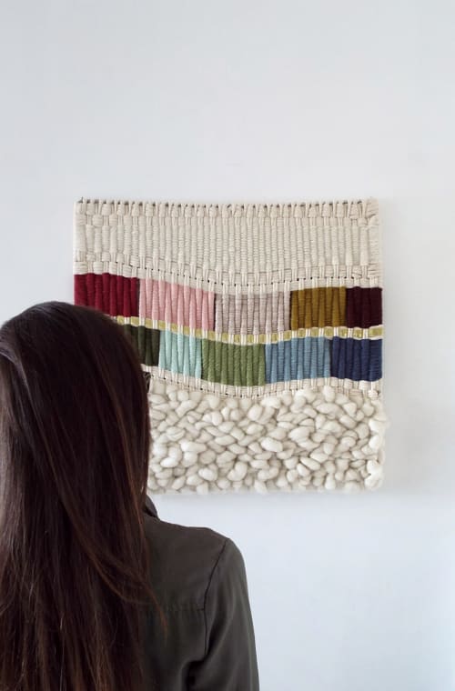 Colour Block - Reflection Tapestry | Wall Hangings by Anita Meades