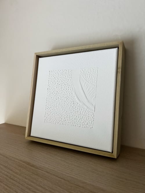 "Lesson" Acrylic, Plaster on Canvas | Drawing in Paintings by je.nicci