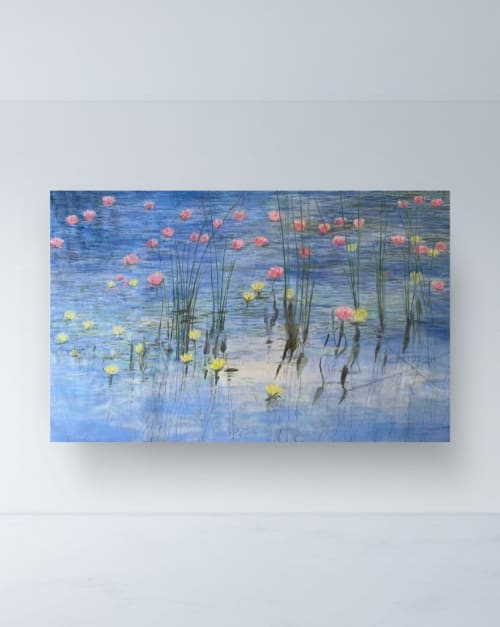 Water Lily Reverie | Oil And Acrylic Painting in Paintings by Elizabeth MacLean