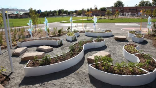 Learning Gardens | Public Sculptures by Jen Lewin | The Kitchen Community in Boulder