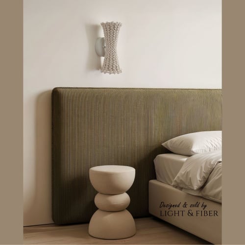 French Weave Crown Sconce | Top and Bottom Wall Lighting | Sconces by Light and Fiber