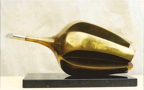 Broken Flower (bronze) | Sculptures by Bob Dawson