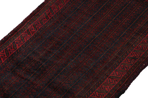Vintage Baluch Afghan rug in Red & Blue Patterns | Rugs by Rug and Kilim