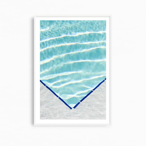 Serene swimming pool photograph, "Pool Detail" art print | Photography by PappasBland