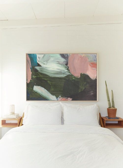 last rose of summer - linen print | Prints by maja dlugolecki