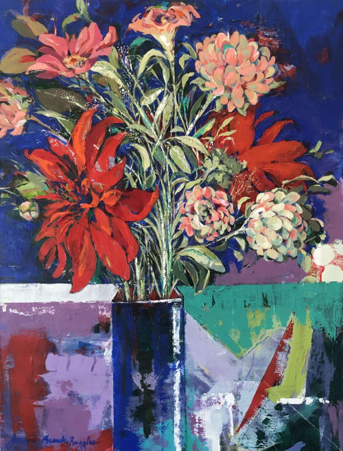 Inverness Bouquet | Oil And Acrylic Painting in Paintings by Joanne Beaule Ruggles