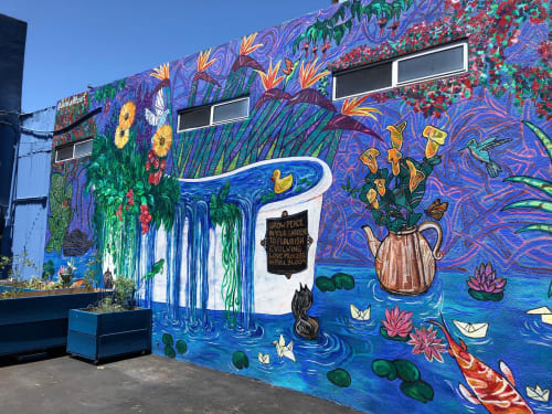 Grow Peace | Murals by Jen LaVita Art | The Whole 9 Gallery in Culver City
