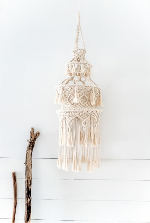 A variety of macrame | Macrame Wall Hanging by Little Knotty Farmhouse macrame