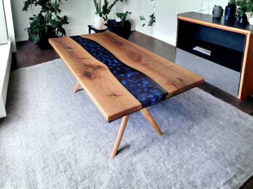 Ready For Shipping, 70"x38"x29H Epoxy table, Dining Table | Tables by evendes