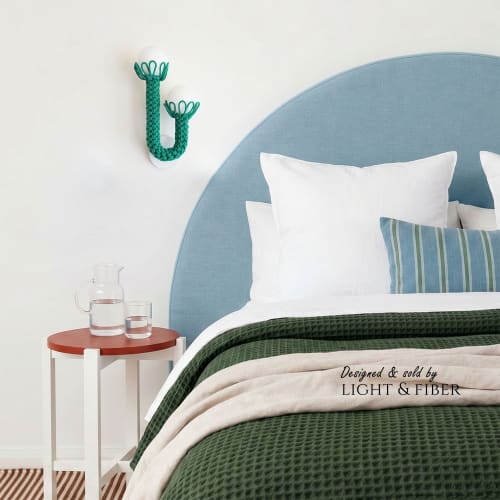 Evergreen Duo Wall Light with Opal glass shades | Sconces by Light and Fiber