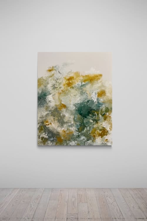 "she wants proof of better days" (sold) | Oil And Acrylic Painting in Paintings by VISCERAL HOME STUDIO