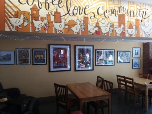 Well Coffee House- Art Display | Paintings by Eli Portman | The Well Coffee House in Boston