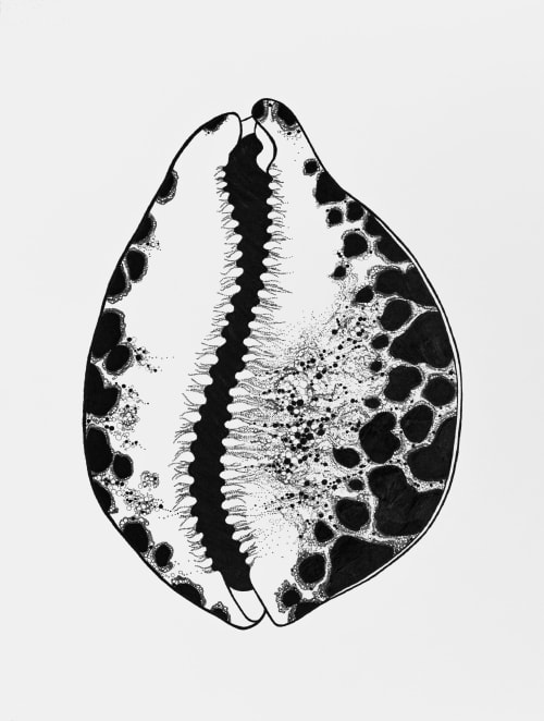 Shell No 4 | Oil And Acrylic Painting in Paintings by Marina Astakhova