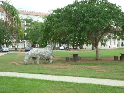 The Migration of the Rhinoceros - Jui-Yen | Public Sculptures by Roger Gaudreau | Muar Chung Hwa High School in Muar