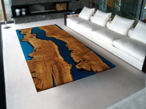 Topographical Coffee Table | Tables by Fine Line Woodworks