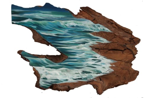 Ocean #6 | Oil And Acrylic Painting in Paintings by Lindsey Millikan