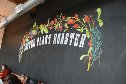 COFFEE PLANT ROASTER | Murals by Jessilyn Brinkerhoff | Coffee Plant Roaster in Eugene