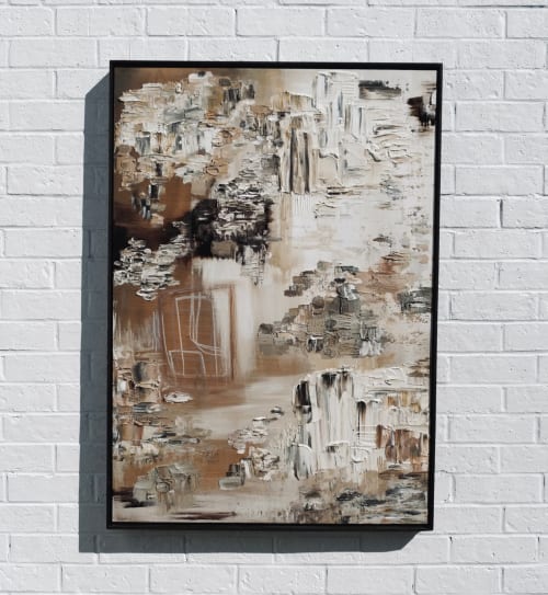 to build a home | Mixed Media in Paintings by visceral home | Keshet Gallery in Boca Raton