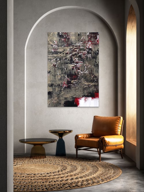 Crimson Moon | Paintings by Jane R