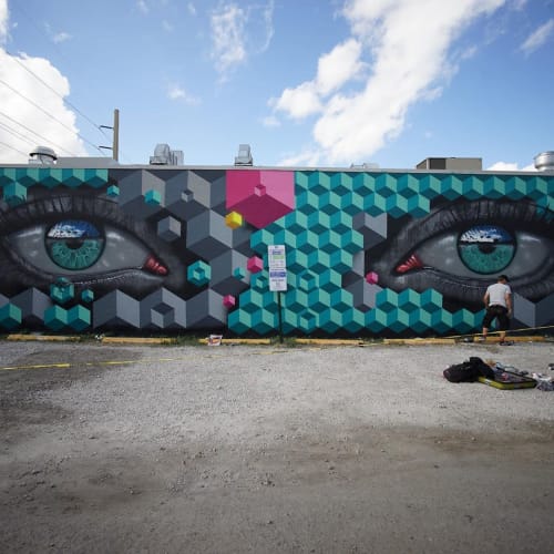 exterior Mural | Street Murals by My Dog Sighs | The Taco Stand in Miami