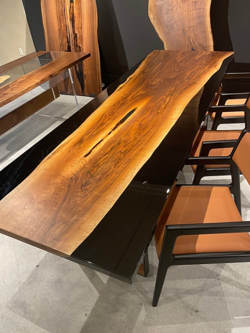 Dining "Greco" Black Walnut Solid Wood 8seats Table | Dining Table in Tables by Holzsch