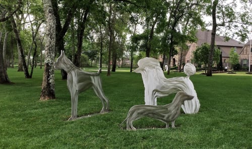 SIENNA PLANTATION KENNEL COLLECTION | Public Sculptures by jim collins sculpture
