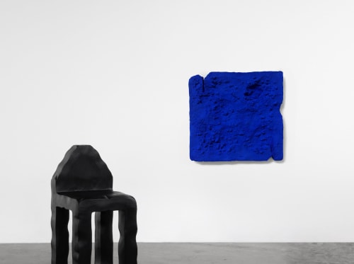 STRATUM — Ultramarine Plaster Wall Sculpture | Wall Hangings by Nugo D