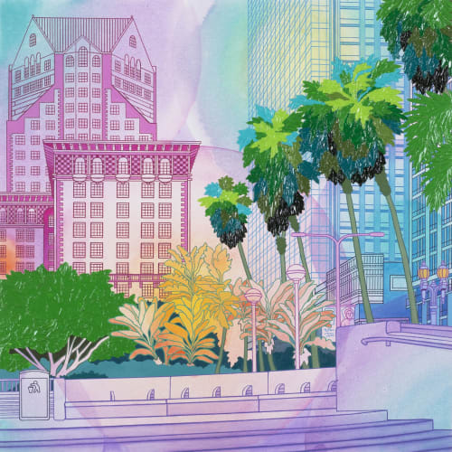 Deco Details | Oil And Acrylic Painting in Paintings by Elizabeth Gahan