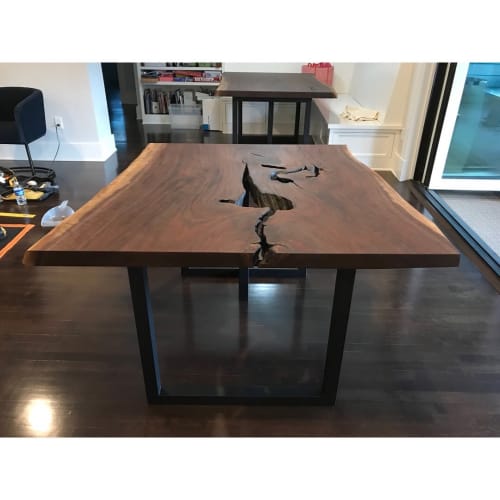Live Edge Walnut Sectional Dining Table | Tables by Angel City Woodshop