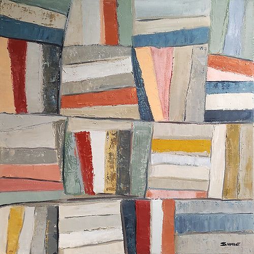 Geometrique / Geometric | Oil And Acrylic Painting in Paintings by Sophie DUMONT