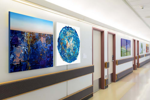 Gold Shafted Earth | Paintings by Catherine Twomey | Mission Hospital in Asheville