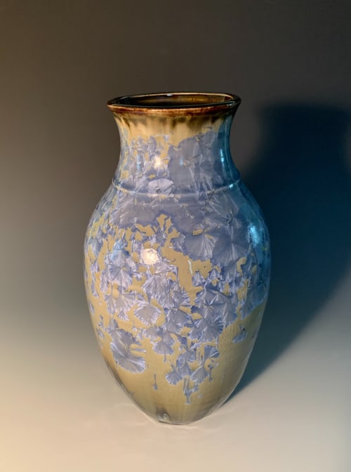 Wisteria Crystalline Vase | Vases & Vessels by Bikki Stricker