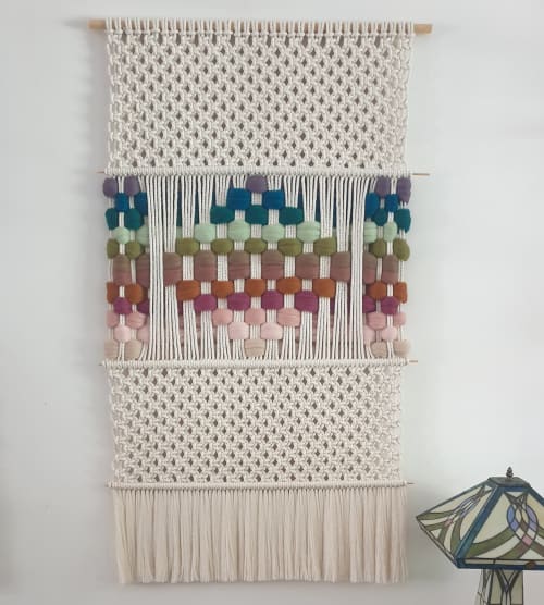 The Twins Apart I | Macrame Wall Hanging in Wall Hangings by Leonor MacraMaker