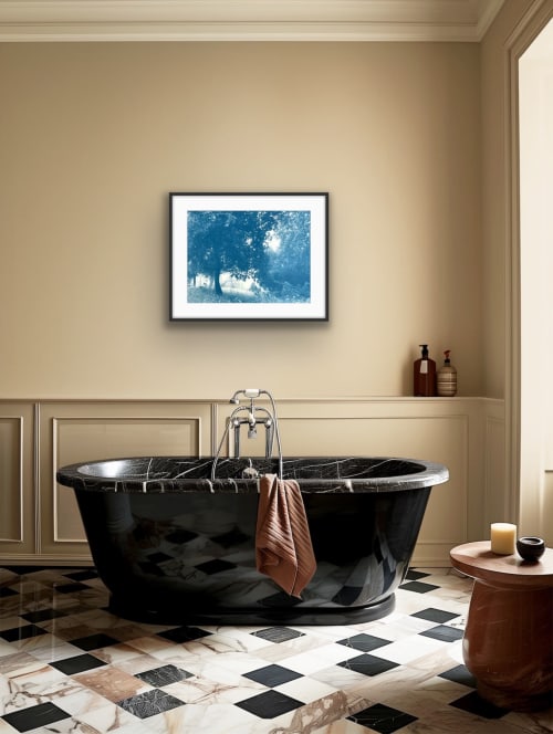 Sunlight in the Meadow (18 x 24" hand-printed cyanotype) | Photography by Christine So