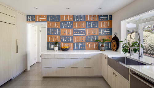 Concrete tile abstract kitchen wall | Tiles by nick lopez