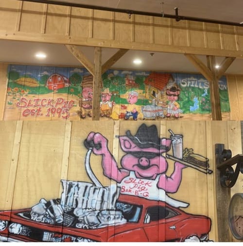 Slick Pig BBQ | Murals by TerNan Art Production | Slick Pig BBQ & Catering in Murfreesboro