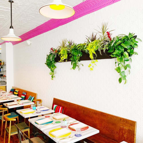 Botanical Wall Installation | Plants & Flowers by The Parlour Studio | La Condesa in Prince Edward