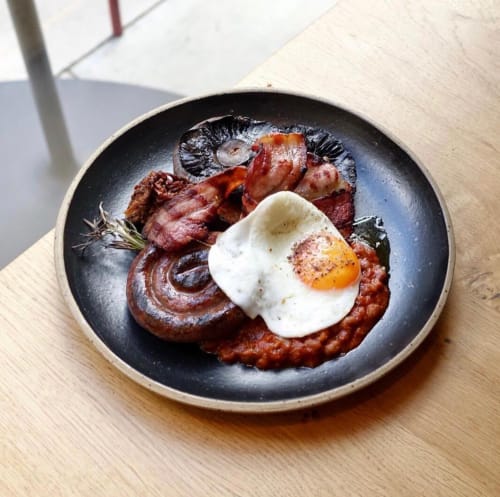 Dinner Plate Black Matte | Ceramic Plates by Sofia Ceramics | ROVI in London